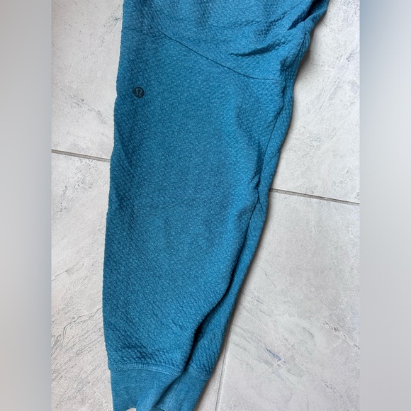 Lululemon textured double knit cotton joggers men’s size medium teal - Picture 5 of 5
